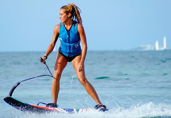 $99 for a 45-Minute Motorised Surfboard Experience for One Person or $149 for a 60-Minute Motorised Surfboard & Paddle Board Experience for Two People