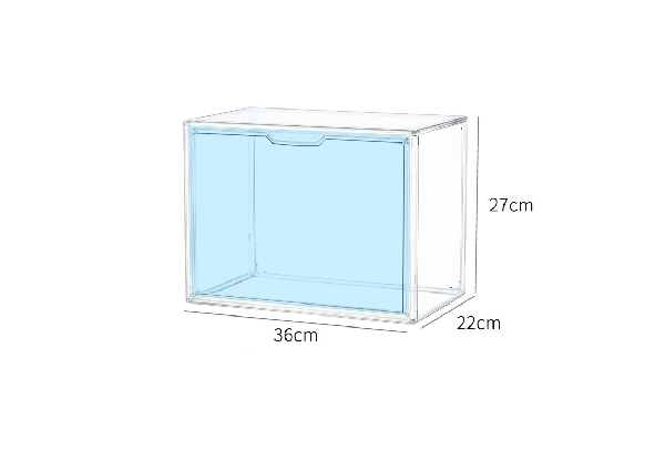 Clear Stackable Plastic Storage Case with Magnetic Lid