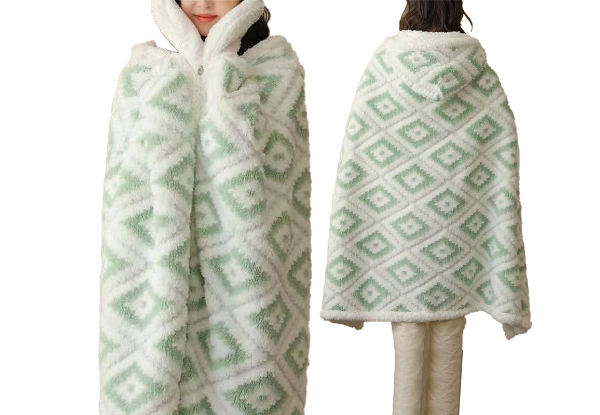 Wearable Adult Blanket with Hoodie - Four Colours Available