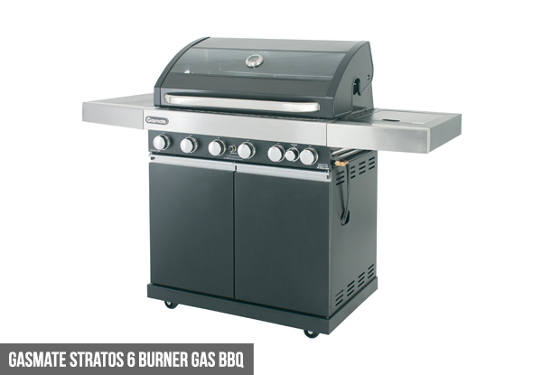 $775 for a Gasmate Six Burner Gas BBQ or $980 for a Four Burner BBQ with Ceramic Infrared Rotisserie Including 2 Year Warranty & Free Metro Shipping (value up to $1,399.99)