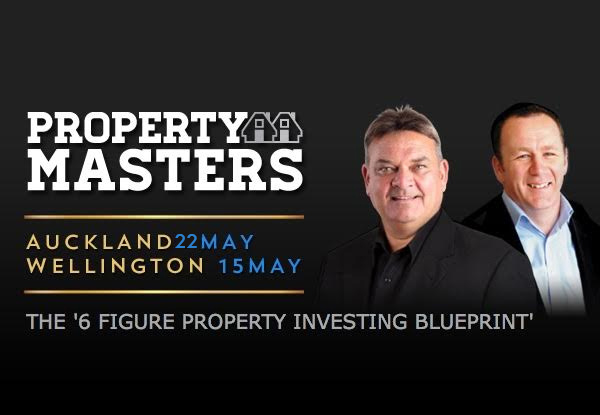 $29 for Two Tickets To 'The Masters' Property Seminar on 22nd May in Auckland incl. $75 GrabOne Credit & Six Bonus Gifts (value up to $1,292)