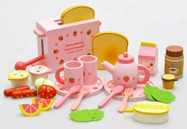 $45 for a Wooden Strawberry Toaster Set