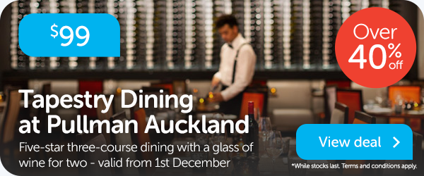 Five-star three-course dining with a glass of wine for two