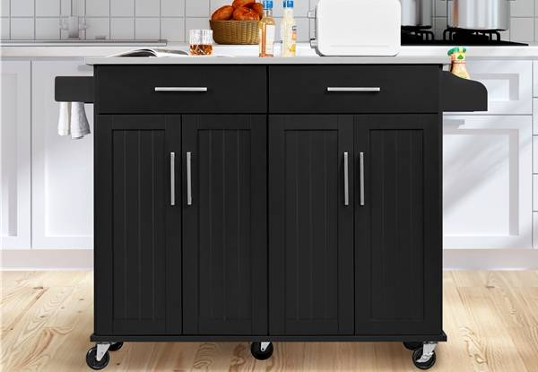 Kitchen Island with Wheels - Two Colours Available