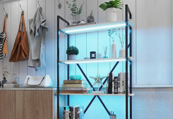 Luxsuite Smart LED Lighted Bookshelf - Two Colours Available