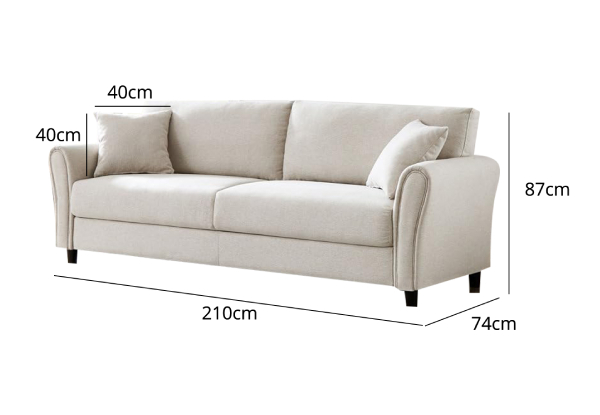 Cozza Linen Sofa