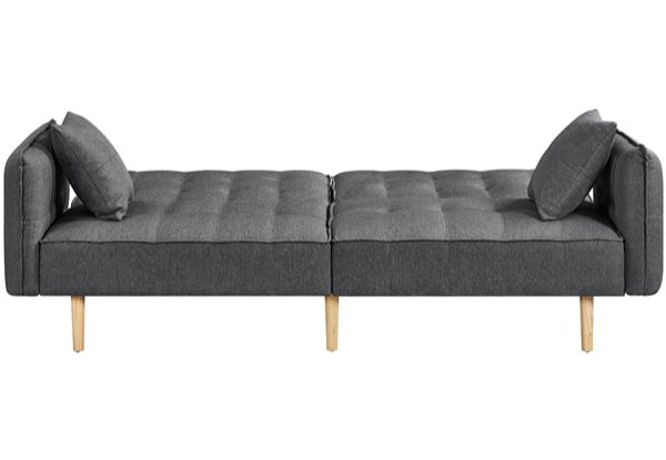 Convertible Futon Sofa Bed Memory Foam Couch - Available in Two Colours, Two Options & Two Sizes