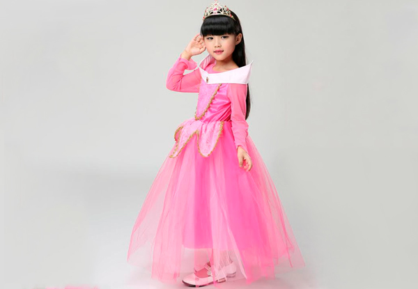 $39 for a Princess Dress for Kids Available in Two Colours