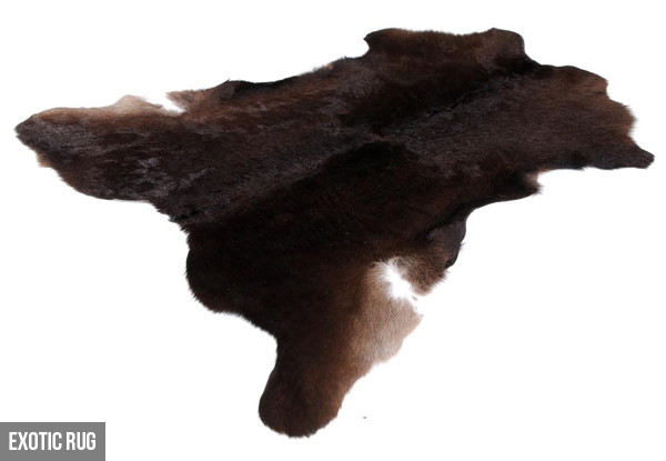 $89 for a Genuine Calf Hide Rug - Four Styles Available