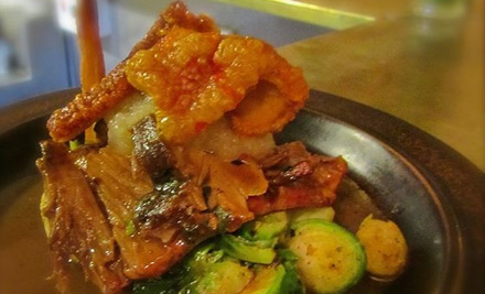 $49 for a Two-Course A La Carte Meal for Two People incl. One House Beer or Wine Each, $95 for Four People or $145 for Six People (value up to $294)