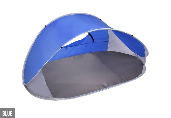 Mountview Pop-Up Four-Person Beach Tent Shelter - Three Colours Available