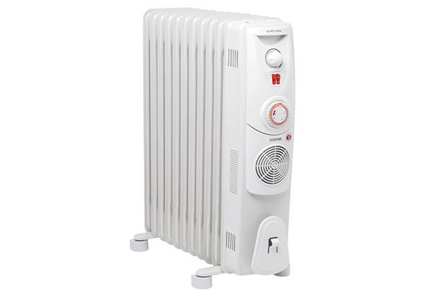 $99.99 for a Goldair 11 Fin Oil Column Heater with Ceramic Fan (value $249)