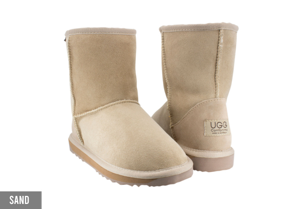 Ugg Australian-Made Water-Resistant Classic Unisex Short Boots - Available in Eight Colours & 10 Sizes