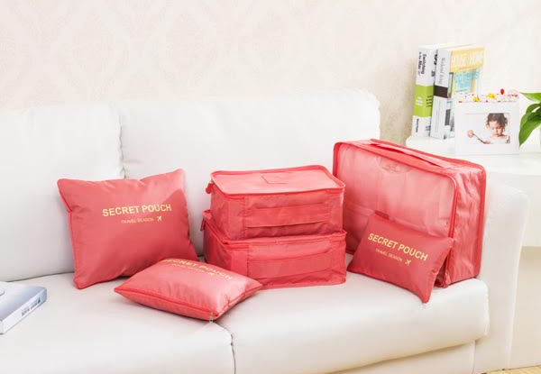 $9.90 for a Six-Piece Storage Bag Set – Three Colours Available