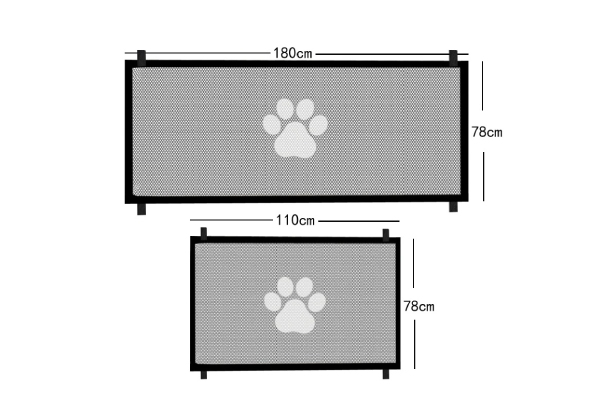 Pet Isolation Protection Gate - Two Sizes Available