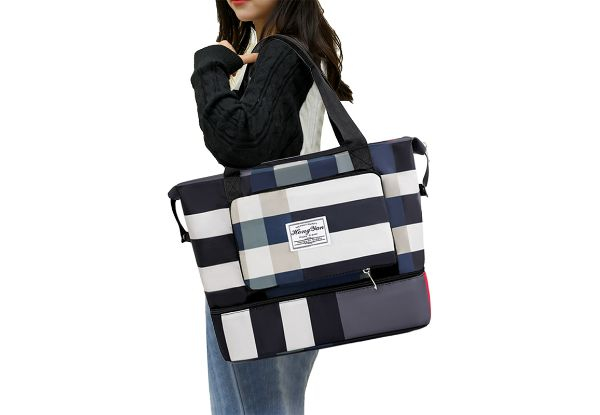 Foldable Dry & Wet Separation Travel Duffle Bag - Available in Four Colours & Option for Two-Pack