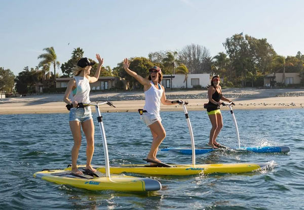 $29 for a 60-Minute PaddleFit Basic Intro Session or $39 for a 60-Minute Hobie Intro Session
