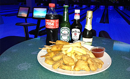 $75 for a Four Person Bowling Package incl. Mixed Platter to Share, Two Games Each & Four Drinks (value up to $130)