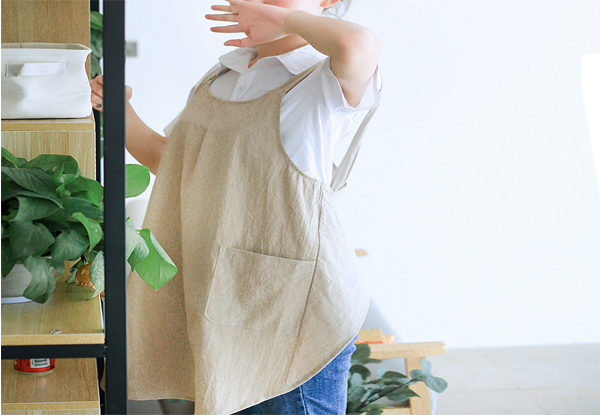 Kitchen Cross Back Apron with Pockets - Three Colours Available