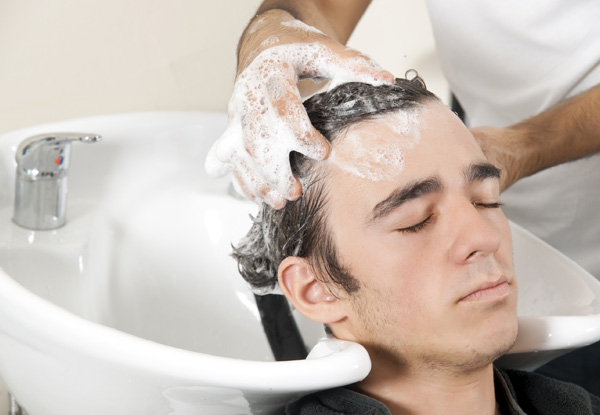 $25 for a Men's Shampoo, Head Massage & Cut/Style with a $20 Return Voucher (value up to $60)
