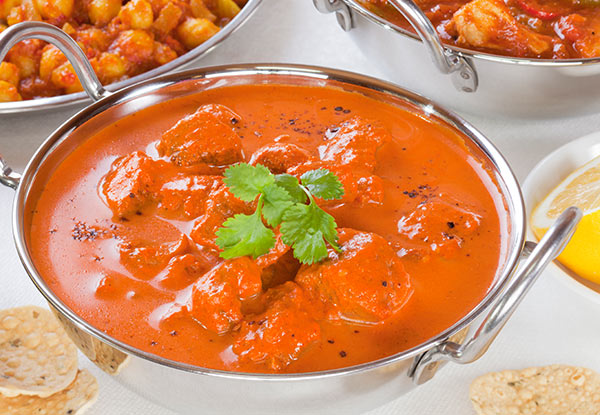 $30 for Any Two Curries, Rice, Popadoms & Two Beverages (value up to $55.80)