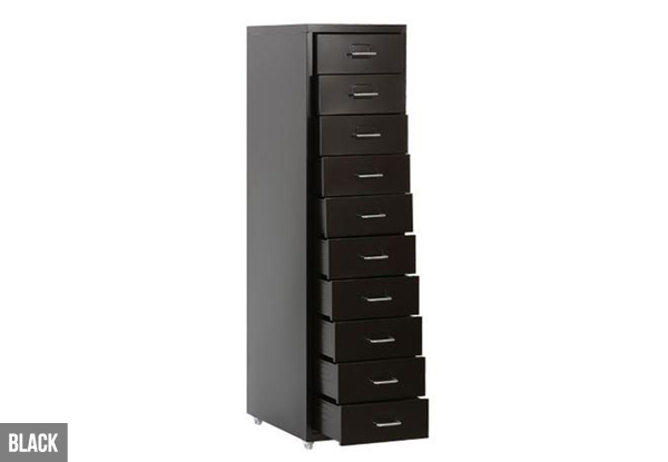 $119 for a Trendy Ten-Drawer Steel Unit on Castors – Available in Four Colours