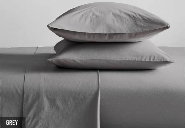 Organic Cotton 300TC Sheet Set - Available in Eight Colours & 10 Sizes