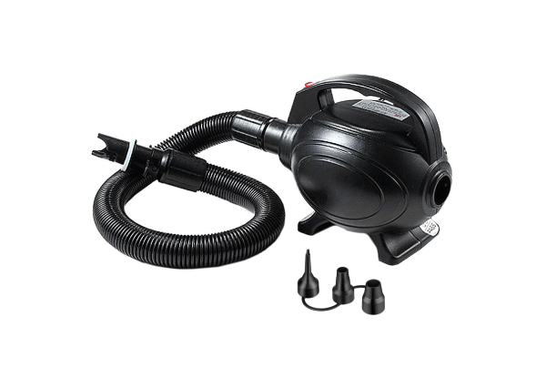600W Electric Air Track Pump Portable Inflator for Airbeds & Inflatables with Three Nozzles