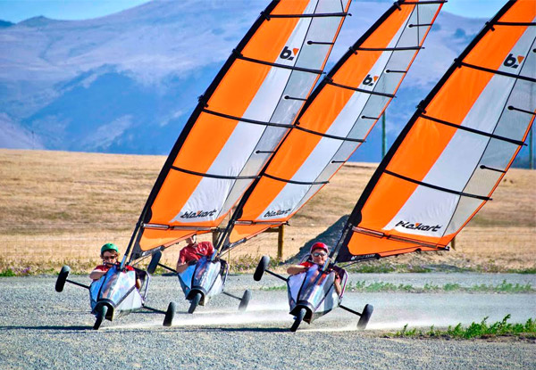 $20 for 30 Minutes of Blokart Landsailing – Options for up to Four People (value up to $120)