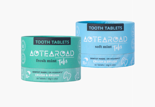 Two-Pack Aotearoad Tooth Tablets - Three Options Available