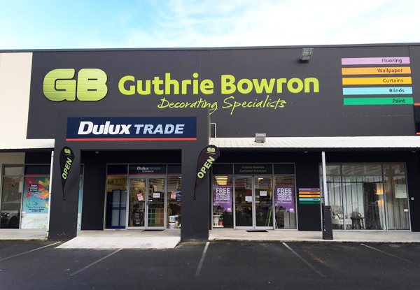 $25 for a $50 Guthrie Bowron In-Store Voucher, $60 for $100 or $90 for $150 (value up to $150)