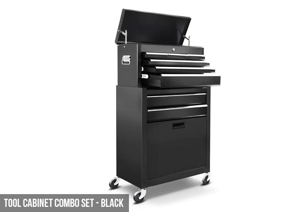 $185 for a Heavy-Duty Combo Set Steel Toolbox Cabinet