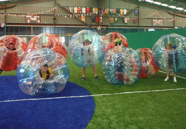 $85 for a 60-Minute Four vs Four Bubble Soccer Game incl. Court Hire, Bubble Suits & Referee (value up to $140)