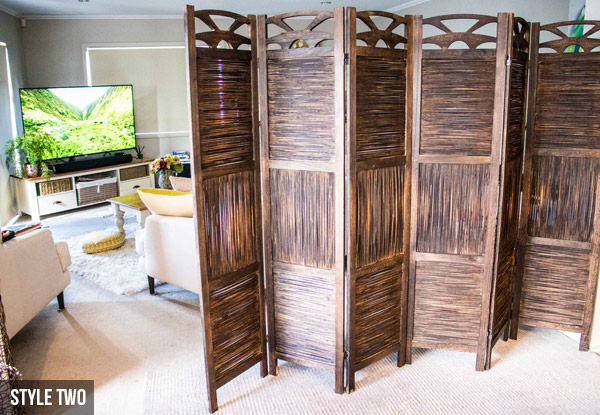 From $99 for a Wooden Screen Room Divider – Four Designs Available