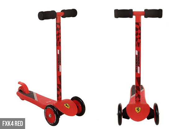 From $45 for a Ferrari Scooter – Two Colours Available