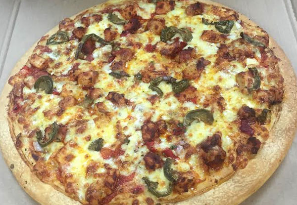 $15 for One Large Pizza & Two Sides or  $18 for Any Two Large Pizzas (value up to $28)