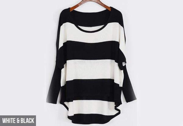 $25 for a Batwing Sleeve Knitted Sweater – Two Colours Available
