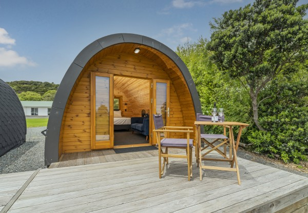 One-Night Beachside Glamping Stay in a Standard or Deluxe Pod for Two People incl. Late Checkout - Option for Two or Three Night Stay