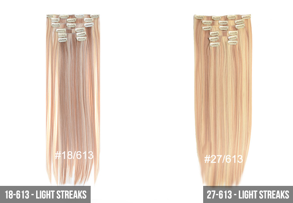 $29 for a Seven-Piece Hair Extension Set – Multiple Colours Available