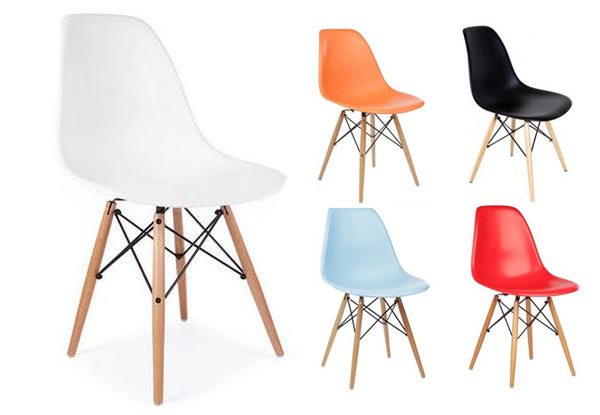 $35 for a Retro Chair with Wooden Legs - Available in Five Colours