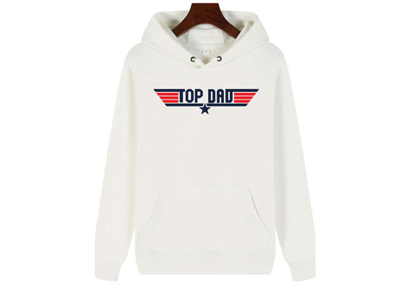 Top Dad Hoodie - Available in Four Colours & Six Sizes