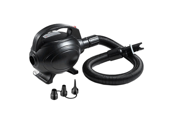 600W Electric Air Track Pump Portable Inflator for Airbeds & Inflatables with Three Nozzles