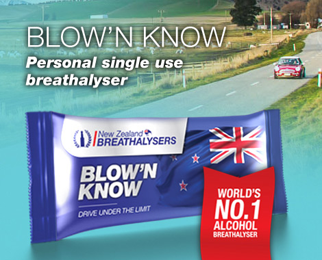 $17 for a Five-Pack of BLOW ‘N KNOW Breathalysers