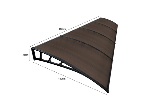 1.5 x 4m Window or Door Awning - Two Colours Available