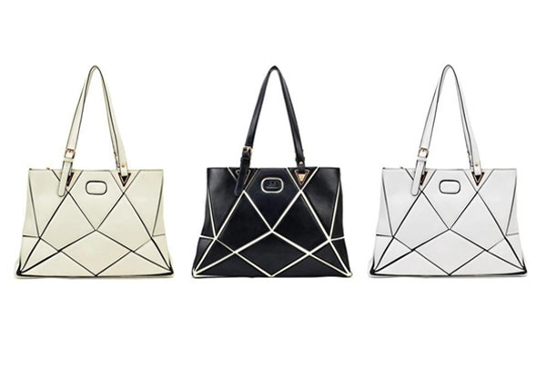 $34 for a Ladies' Faux Leather Handbag Available in Three Colours