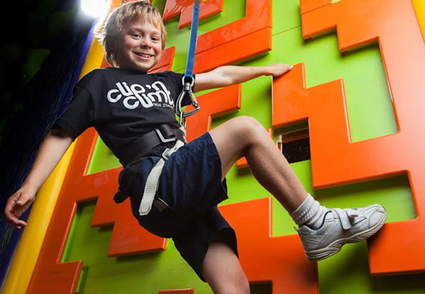 $9 for a Single Entry to Rock Climbing or Clip N Climb - Options Available for One or Two People (value up to $34)