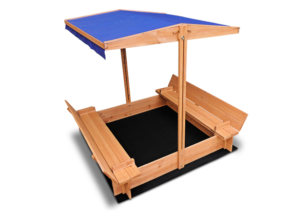 $159 for a Wooden Sandpit with Canopy