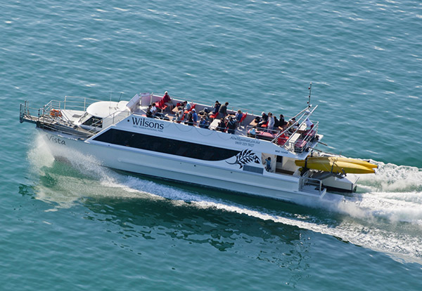 $40 for an Adult Awaroa Abel Tasman Vista Cruise or Cruise & Walk or $24 for a Child (value up to $80)