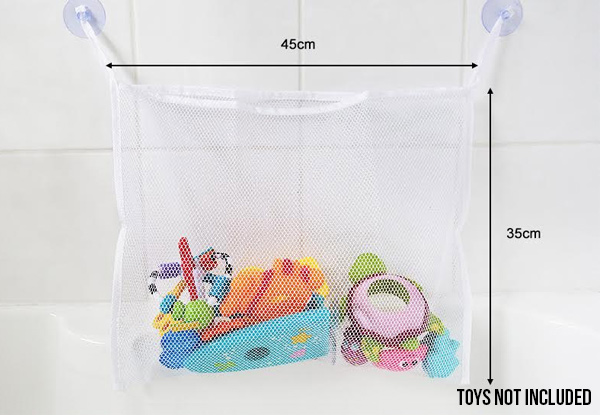 $9 for a Mesh Bath Toy Storage Bag with Suction Cups with Free Delivery