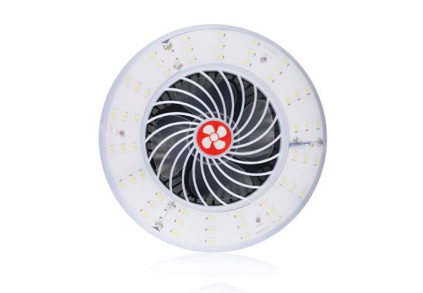 Portable 4000mAh Camping Fan with LED